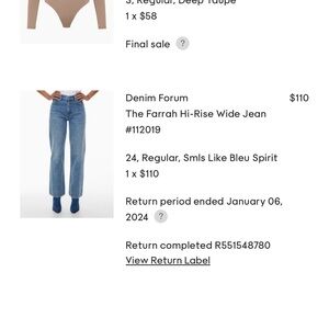 Aritzia - Denim Forum The Farrah Hi-Rise Wide Jeans